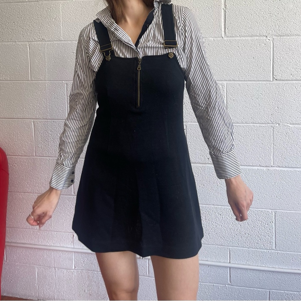 Black Pinafore Dress w